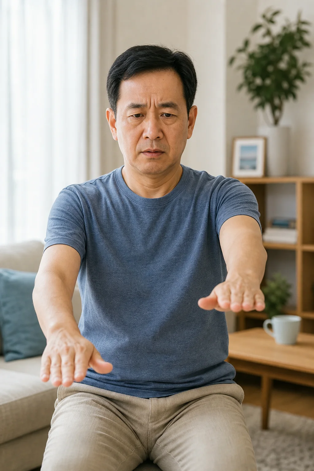 兩側上肢力量不對稱視覺示意